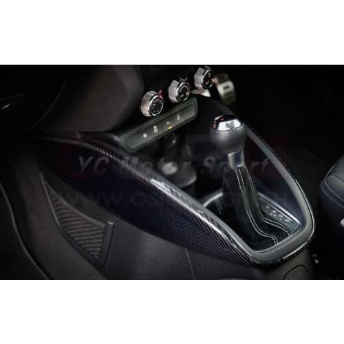Car Accessories Carbon Fiber Interior Trim Cover 3pcs Fit For 2010-2013 A1 Center Console Trim Cover Car-styling