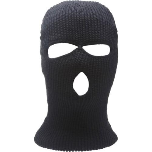 Balaclava ski mask three holes motorcycle bike black green snow ski protection