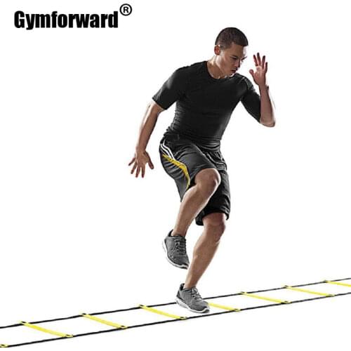Crossfit Soccer Training Agility Ladder 5M 9 rung 16.5 Feet Speed Training Adjustable Football Fitness Equipment with Carry Bag