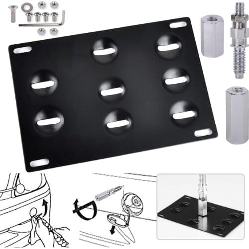 Front Bumper Tow Hook License Plate Mounting Bracket Holder Fit For BMW 1 3 5 Series E82 E88 E90 E92 E39 X5 X6 E70 E71