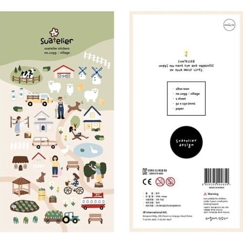 Village Farm Sonia Journal Cartoon Decorative Stationery Stickers Scrapbooking DIY Diary Album Stick Label