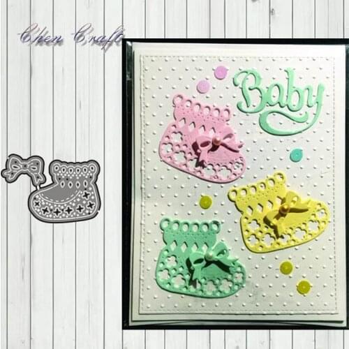 Little babys shoes Metal Cutting Dies Stencil for Scrapbooking Card Making New Embossing Die Cut Template