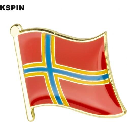 ORKNEY Metal Badge Lapel Pins Brooch Jewelry Rozet in Badges Pin Set 10pcs XY0423