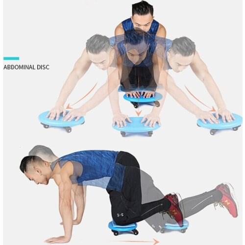 Mens 4-wheel Abdominal Muscle Plate Fitness Universal Pulley Skateboard Home Fitness Exercise Equipment Gym Shaping Accessories