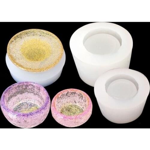 New Mirror DIY Silicone Mold Handmade Small Bowl Container Storage Dish Crystal UV Resin Mold Jewelry Making Tools