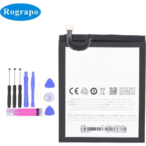 Original 4000mAh BA721 Replacement Batteries For Meizu M6 Note M721H M721L Smartphone Mobile Phone Battery