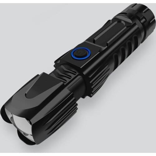 USB Rechargeable LED Flashlight P50 / P70 / P90, Adjustable Focus Zoomable Light Outdoor Waterproof Torch Light, 5 Light Modes