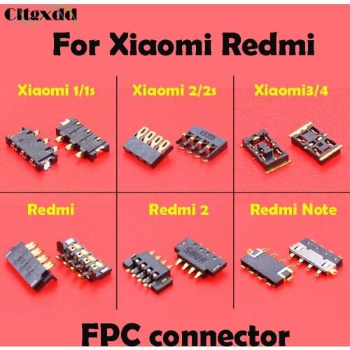 Cltgxdd FPC Connector Plug Battery Clip Holder Terminal Logic Board FPC Parts replacement for Redmi 2 Note Xiaomi 1 1S 2 2S 3 4