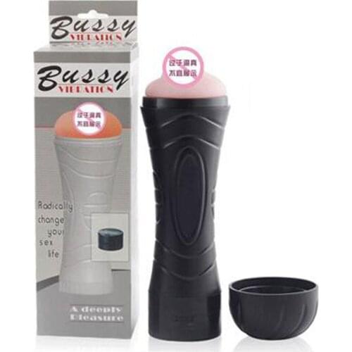 Real Rushed Sex Toys For Men Products Pocket Pussy Male Vaginal Cup 7 Frequency Vibration Masturbation Adult sex toys Products