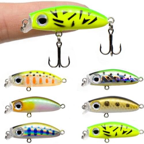 Fishing Lures Mini Micro Popper 4cm 2.9g Jerkbait Bass Pike Carkbait Wobblers Swimbait Professional Hard Bait