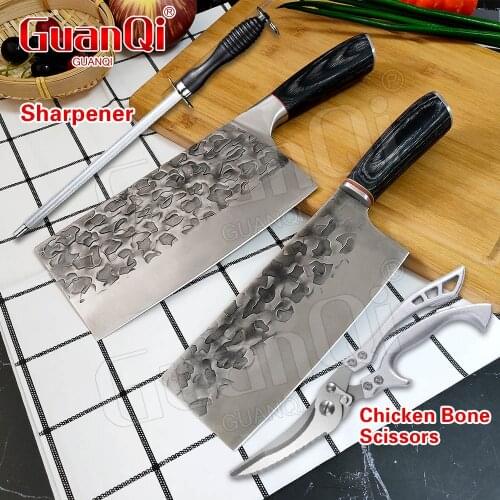 High Carbon Stainless Steel chopping Cleaver Chef Knives Butcher Knife Bone Chopping Knife Meat Fish Vegetables Slicing Cleaver