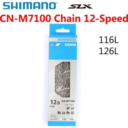 SHIMANO SLX CN M7100 126L 116L Chain 12-Speed Mountain Bike Bicycle Chain CN-M7100 MTB Road Bike Chains Bicycle Parts