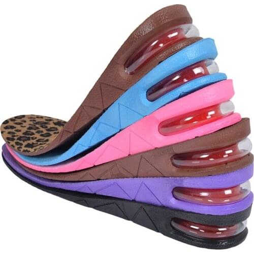 1 Pair Men Women PVC Height Increase Extra Comfort Elevator Shoes Insole Air Cusion Taller Pad Health99