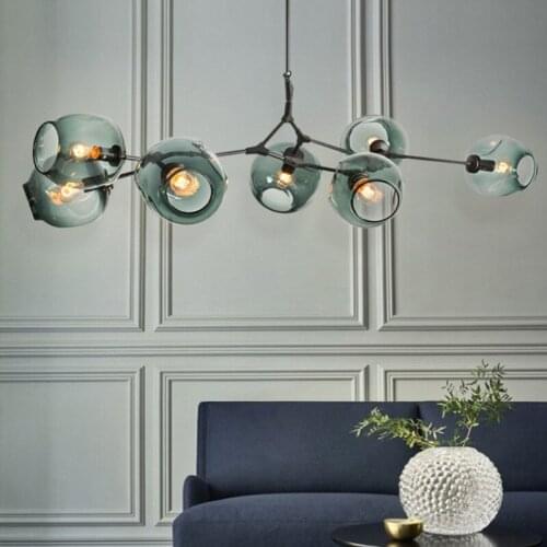 Modern Chandelier lighting LED Lamp Nordic Industrial Style Ceiling Pendant lamps Living Room Bedroom Lighting Decor YHJ010922