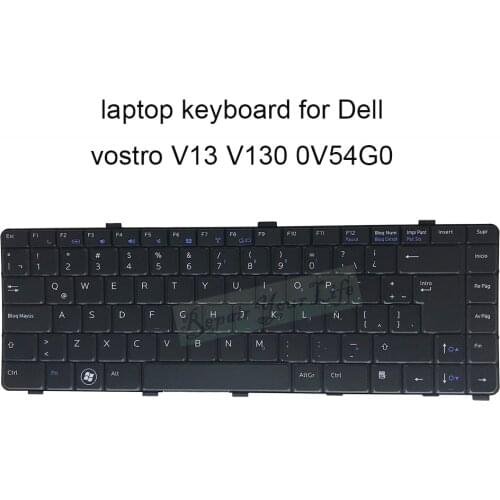 0V54G0 Replacement keyboards for Dell Vostro V13 V130 LA Latin black notebook keyboard V54G0 V100830DK laptop parts brand new