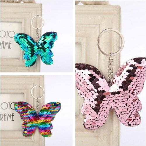 1PCS Funny Butterfly Key Chain Party Favor Gift Family Friend Baby Souvenirs Birthday Valentines Day Gift Festive Party Event