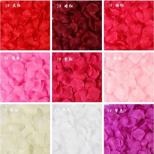 200pcs Silk rose petals for Wedding Decoration Romantic Artificial Rose Petals Wedding Flower Rose Flower