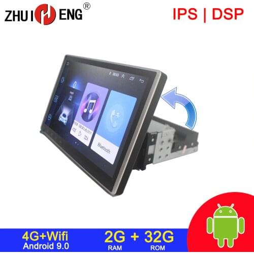 Zhuiheng Rotatable 4G internet 2G 32G 1 din Car radio for Universal car dvd player GPS navigation car audio bluetooth autoradio