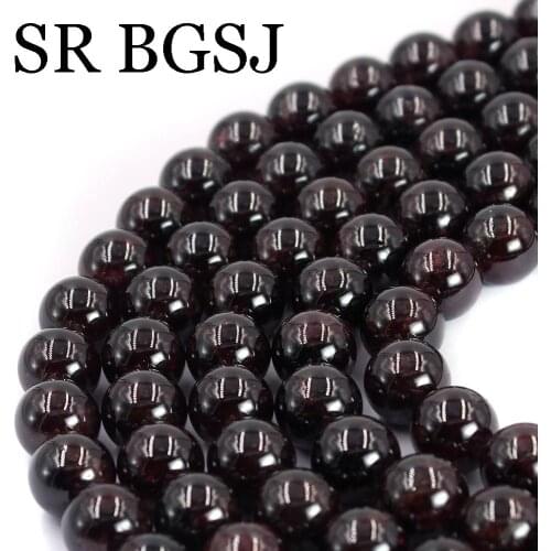 Free shipping 12mm AA Grade Round Red Natural Garnet Jewelry Design DIY Beads 15inch