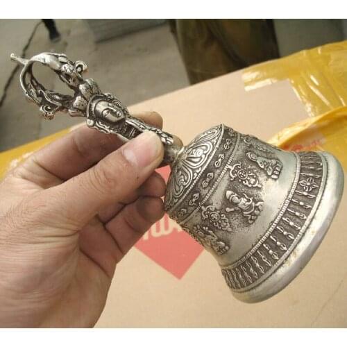 Buddhism method machinet bell silver statue copper tools wedding Decoration Brass