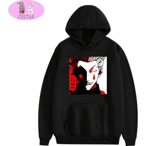COSTAR Hot Anime HunterXHunter Hisoka Printed Fashion Hoodies Pullover Harajuku Hooded Sweatershirt Unisex