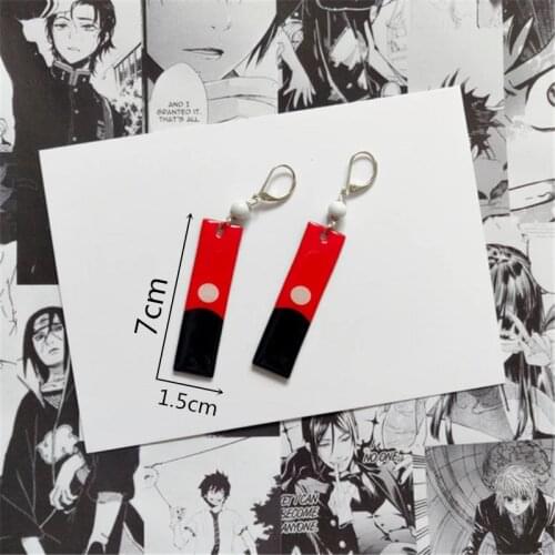 Tokyo Revengers Izana Kurokawa Earrings Red Rectangular Double-sided Acrylic Earrings for Women Jewelry Anime Earrings Wholesale