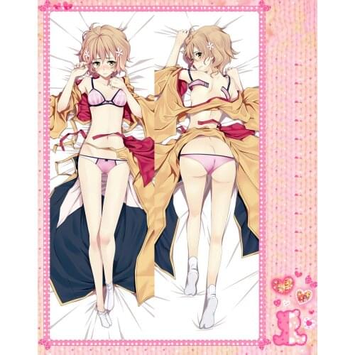 Anime Cartoon Hanasaku Iroha Double-Sided Bolster Hugging Pillow Case Cover Pillowcase Peach Skin 2 Way / WT No.66053
