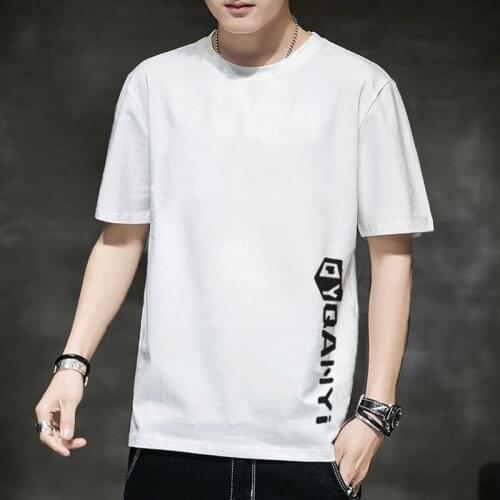 8XL 7XL 6XL 5XL 160KG Plus Size Summer Short Men Sleeved T-Shirt MenS Loose Hip hop Young Tide MenS Student Shirt Sleeve