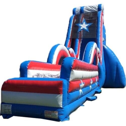 Giant inflatable slide inflatable high slide inflatable water slide with pool for sale