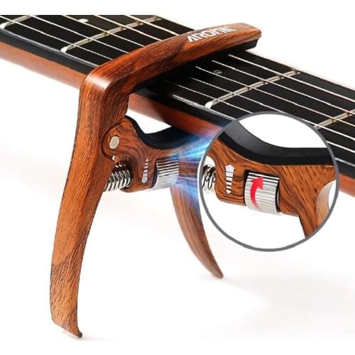 AROMA AC-30 Guitar Capo for Acoustic Guitar and Electric Guitar Pressure Tension Adjustable Guitar Accessories