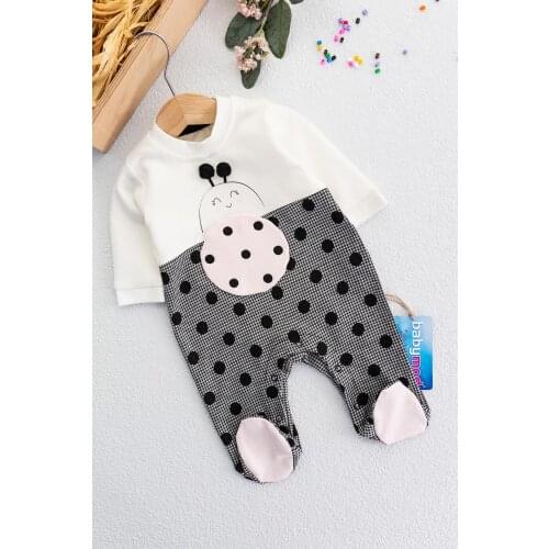 Ladybug Figured Baby Girl Jumpsuit