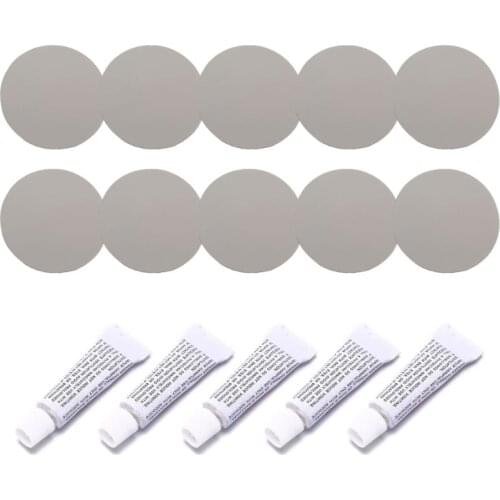 5 Set Inflatable Boat Repair Kit PVC Material Adhesive Patches for Waterbed Sofa