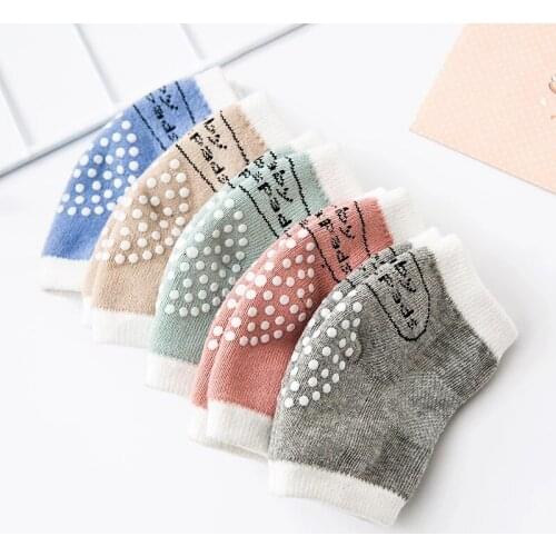 1 Pair Kids Dot Cute Crawling Elbow Kneepad Cushion Toddlers Baby Girls Boys Knee Pads Protector Safety Mesh Infant Leg Warmer