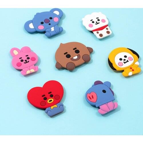 New Korean Kpop Cartoon Foldable Mobile Phone Holder Expanding Stand Finger Ring Holders Finger Ring Smartphone Stand 9*7CM