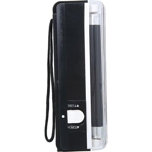 New Arrival Small Banknote Detector Lamp Portable Durable UV Bank Note Checker With Flashlight For Most Currencies