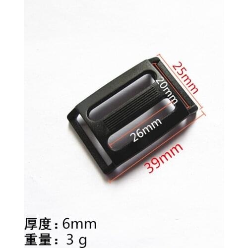 25mm Plastic Shoulder Bag Adjustable Tension Tri Glide