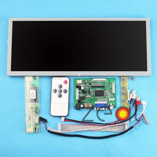 HDMI+VGA+2AV Lcd Controller Drive Board +12.3inch 1280*480 LQ123K1LG03 LCD Panel