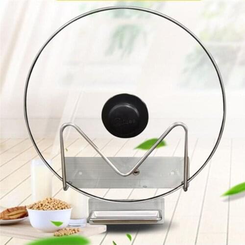 Pan Pot Lid Rack Stainless Steel Kitchen Pot Cover Cutting Board Stand Storage Holder Shelf Organizer