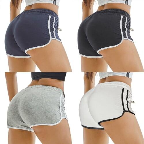 Sexy Solid color Sports yoga Running summer short pants women fitness clothing cycling biker booty shorts sweat woman shorts hot