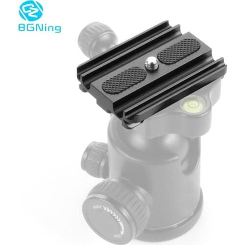 DSLR Camera Tripod Quick Release Plate Mount Cable Winder Clip Adapter Board Base for Ball Head Gimbal with 1/4 3/8 Screw Hole