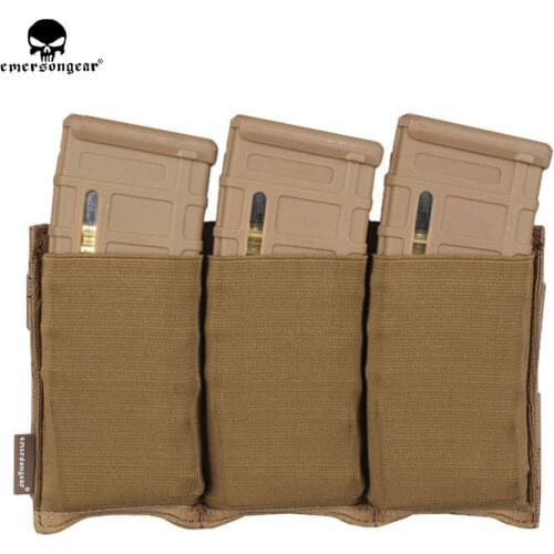 EMERSONGEAR Triple M4 Mag Pouch Tactical Molle Rapid Reloading Magazine Pouch EM2388
