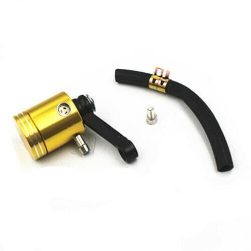 Universal Motorcycle Master Cylinder Fluid Oil Reservoir Front Brake Clutch Tank For Honda Kawasaki Ducati BMW Custom Gold