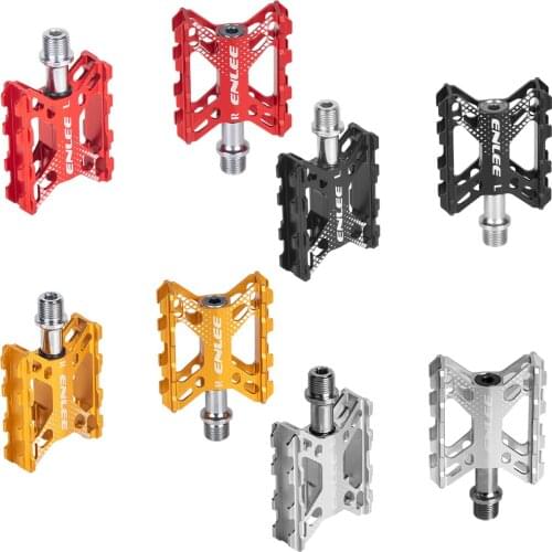 Mountain Non-Slip Bike Pedals Platform Bicycle Flat Alloy Pedals 9/16" DU+ Bearings for Road MTB Folding Bikes Accs