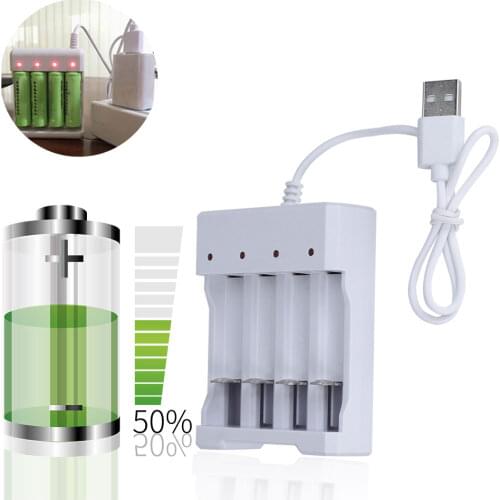 Universal USB Output 3 / 4 Slot Battery Charger Adapter For AA / AAA Battery Rechargeable Quick Charge Battery Charging Tools
