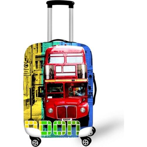 3D Car Print Travel Accessories Suitcase Protective Covers 18-32 Inch Elastic Luggage Dust Cover Case Stretchable