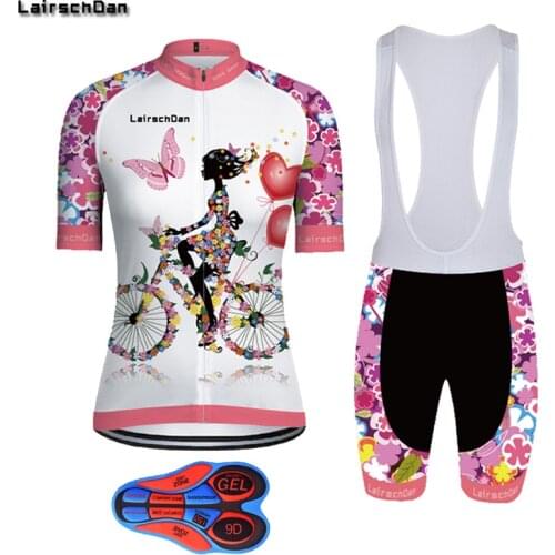 SPTGRVO Womens Cycling Jersey Set Summer Quick Dry Cycling Clothing Mountain Bike Clothing Ladies Cyclist Outfit culotte mujer