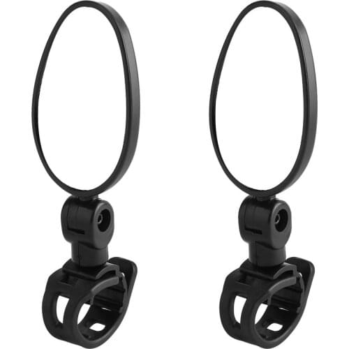 2Pcs Bundle Mini Compact 360 Rotaty Mountain Road Bicycle Cycling Bike Rear View Mirror Handlebar Glass Mirrors Hot