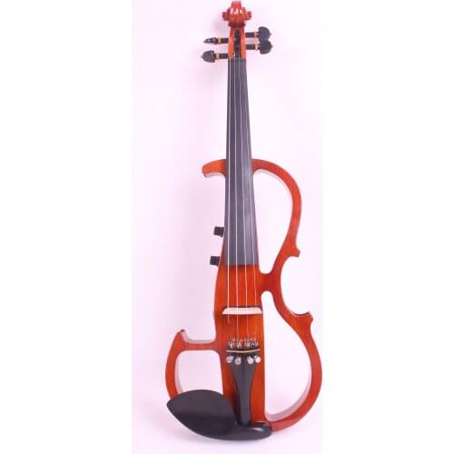 5 strings 4/4 Electric Violin Silent Pickup Fine tone parts include New Golden Color #8-11 yellow color