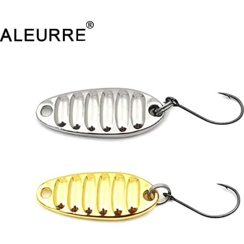 5pcs Small Spoon Fishing Lure Metal Bait 1.5g/3g/5g/7g Wobbler Silver/Gold Crankbait Artificial Bait Tackle Pesca