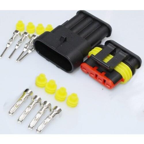 5pcs Profession Car Terminals Connectors & Terminals Electrical Equipments & Supplies Waterproof Connector Dust-proof AMP E11938